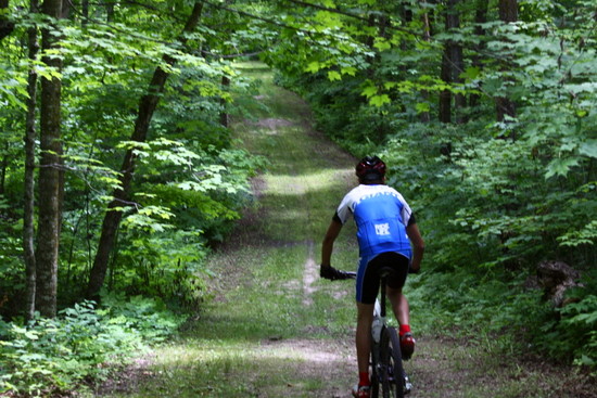 Ski trail riding over the weekend. 